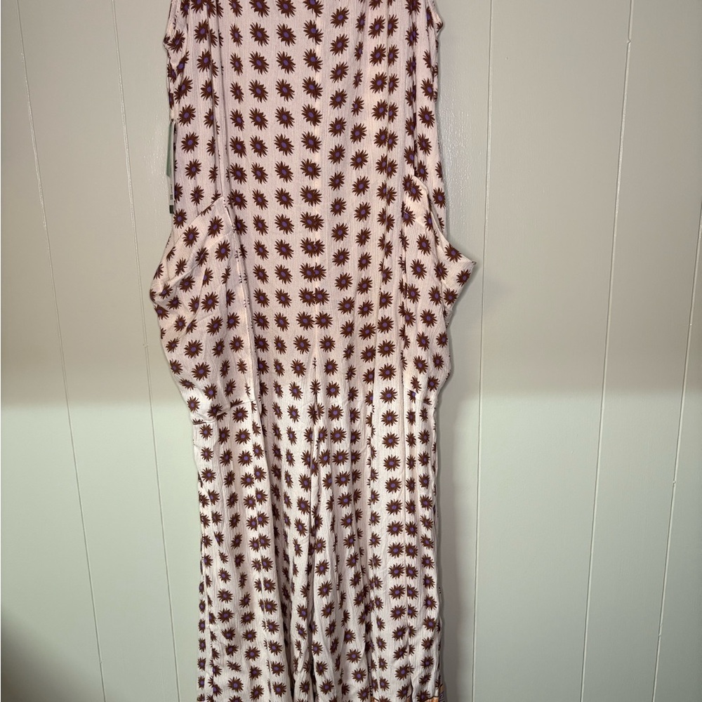 Rip Curl Cream and Purple Floral Jumpsuit - Picture 5 of 5